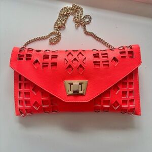 Gorgeous Clutch/ Cross Body in Vibrant Color.